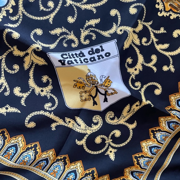 Made in Italy 🇮🇹 square Giabilei 2000 keepsake collectable religious scarf - Picture 14 of 16